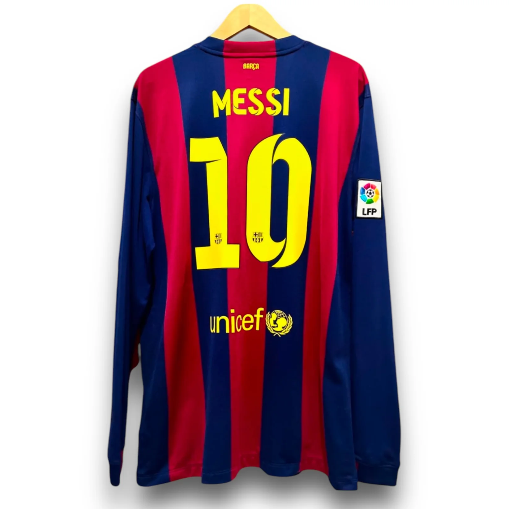 Camiseta Barcelona 2014-2015 Local Manga Larga - Imagen 3