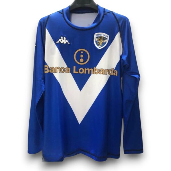 Camiseta Brescia 2003-2004 Local Manga Larga