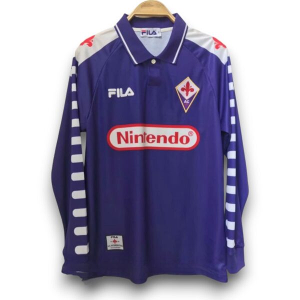 Camiseta AC Fiorentina 1998-1999 Local Manga Larga