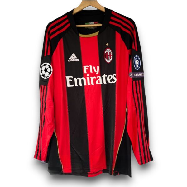 Camiseta AC Milan 2010-2011 Local Manga Larga