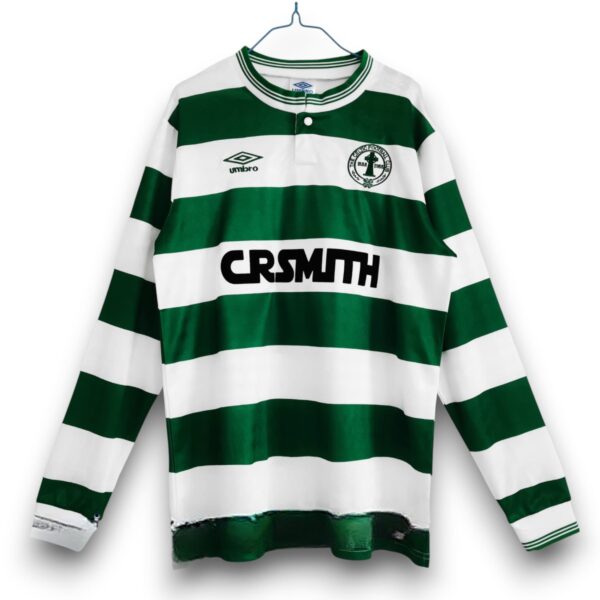Camiseta Celtic 1987-1988 Local Manga Larga