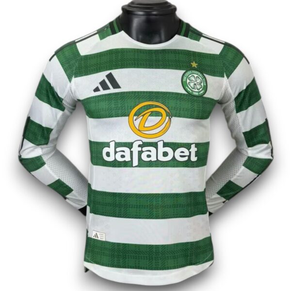 Camiseta Celtic de Glasgow 2025-2026 Visitante Manga Larga – Version Pro Player