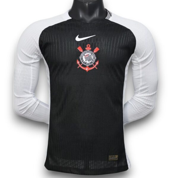 Camiseta Corinthians 2025 Visitante Manga Larga – Version Pro Player