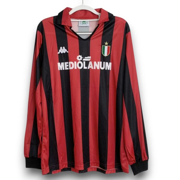 Camiseta AC Milan 1988-1989 Local Manga Larga