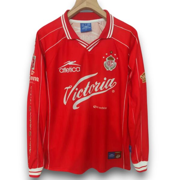 Camiseta Deportivo Toluca 1999-2000 Local Manga Larga