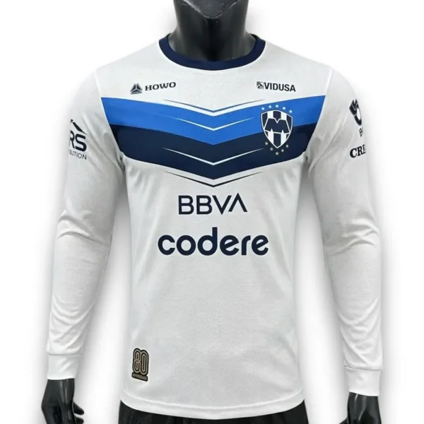 Camiseta Monterrey 2025-2026 Visitante Manga Larga – Versión Pro Player