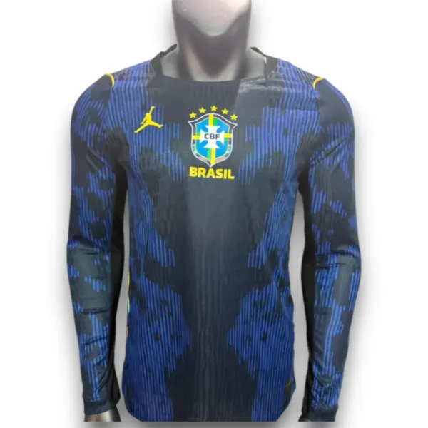 Camiseta Brasil 2026-2027 Visitante Manga Larga – Version Pro Player
