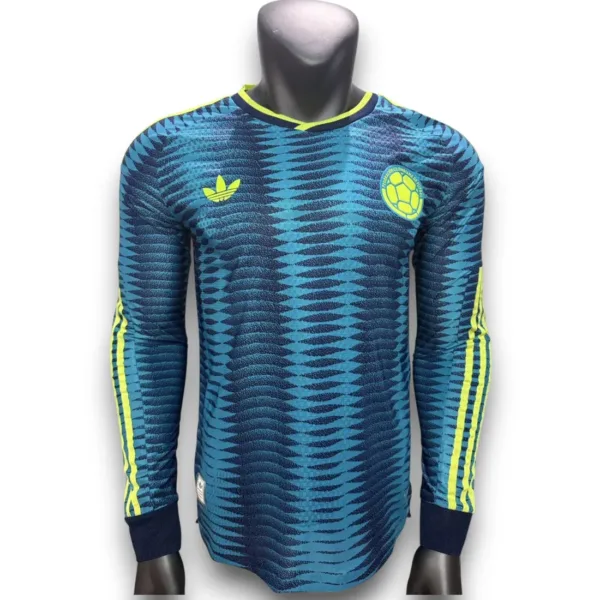 Camiseta Colombia 2026-2027 Visitante Manga Larga – Version Pro Player