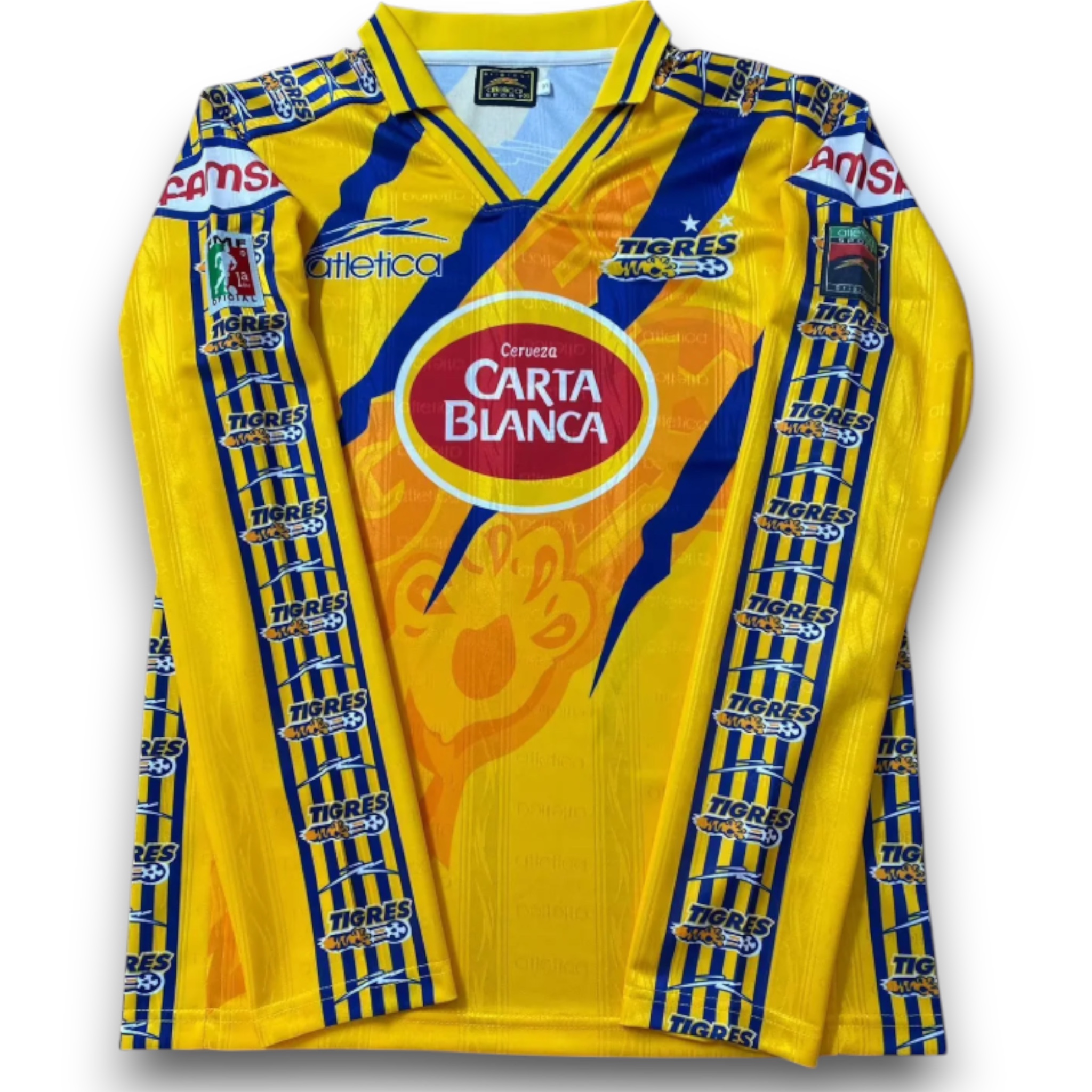 Camiseta Tigres UANL 1997-1998 Local Manga Larga