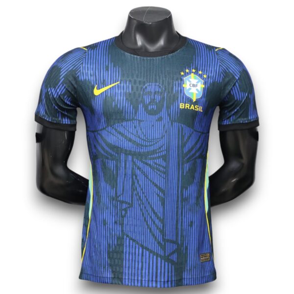Camiseta Brasil 2026-2027 Edición Cristo Redentor Azul – Version Pro Player