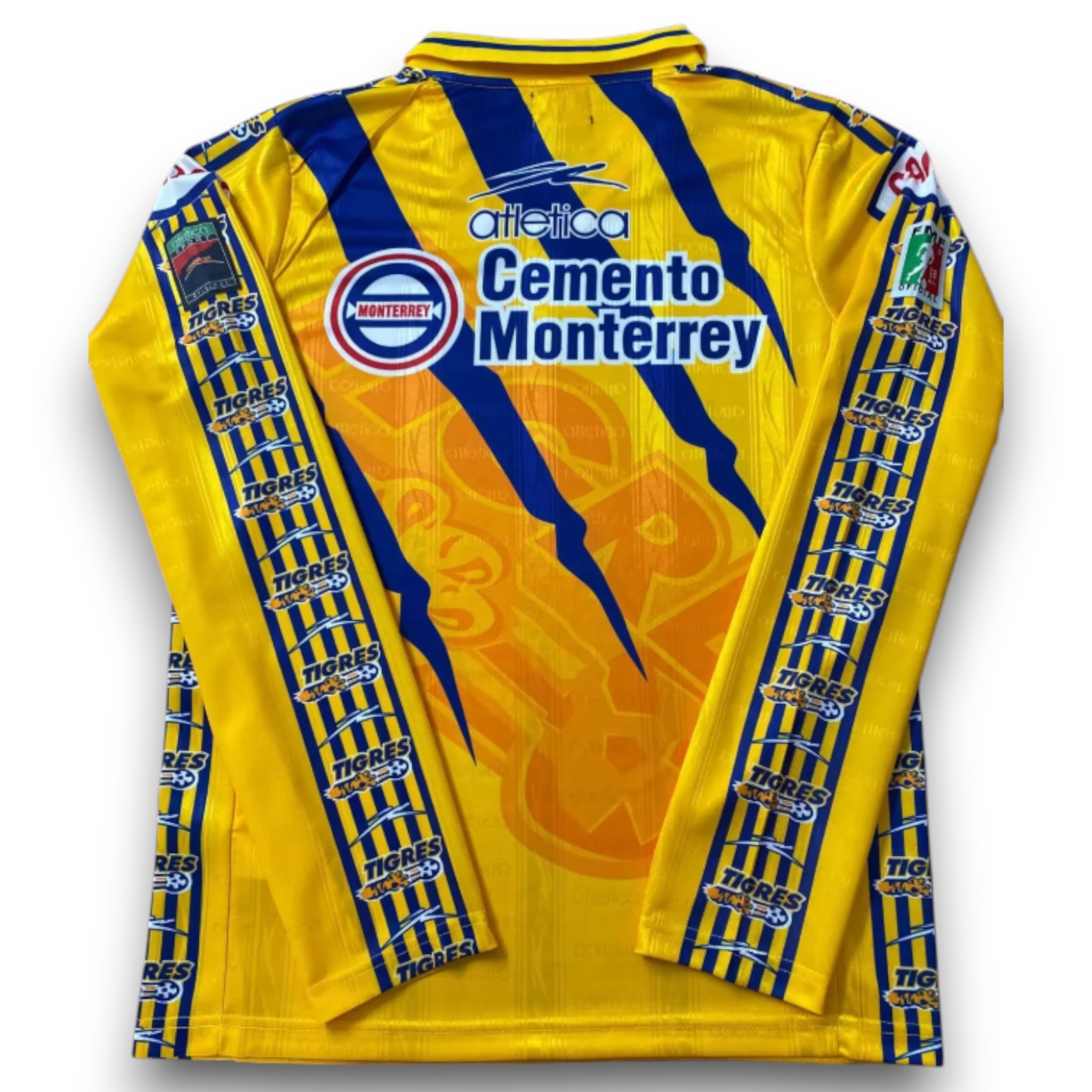Camiseta Tigres UANL 1997-1998 Local Manga Larga - Imagen 2