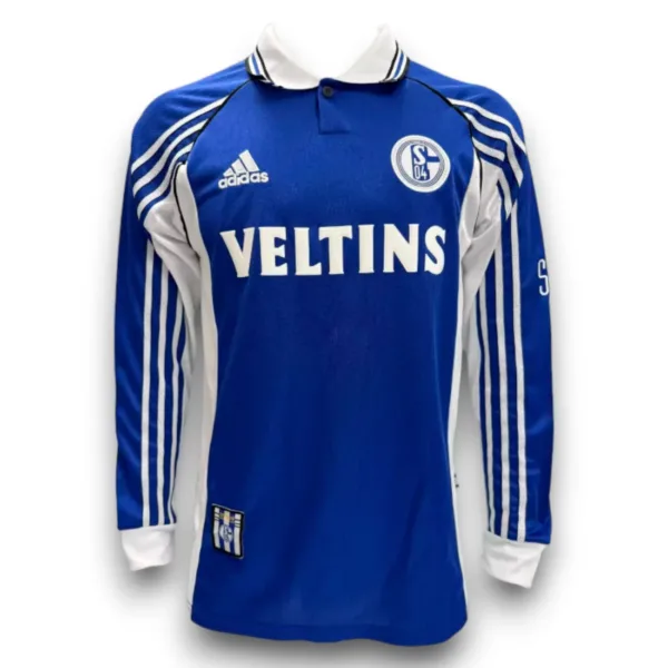 Camiseta Schalke 04 1998-2000 Local Manga Larga