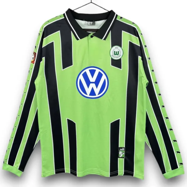 Camiseta Wolfsburg 1999-2000 Visitante Manga Larga