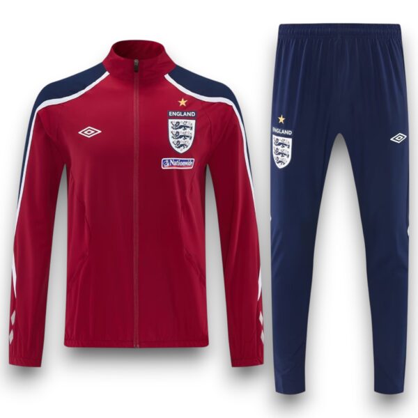 Chándal Inglaterra Rojo Retro – Cremallera