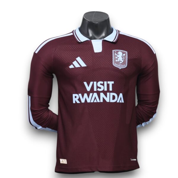 Camiseta Aston Villa 2026-2027 Local Manga Larga – Version Pro Player