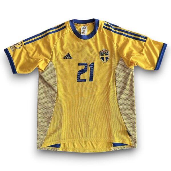 Camiseta Suecia 2002 Local