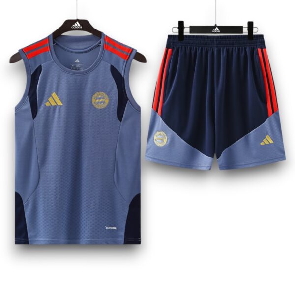 Conjunto Bayern Munich 2026-2027 Gris – Entrenamiento Tirantes
