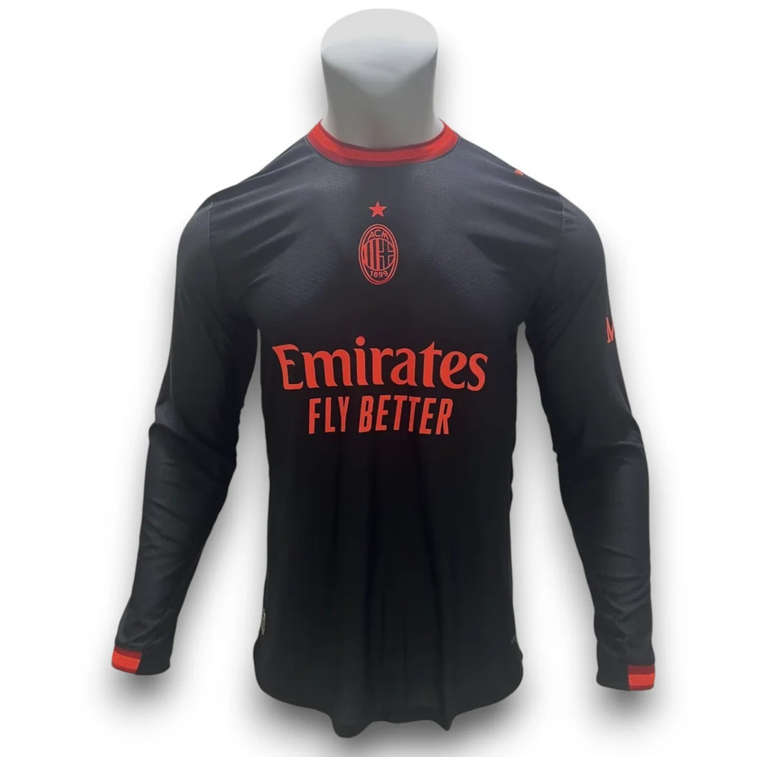 Camiseta Milán 2026-2027 Alternativa Manga Larga - Versión Pro Player