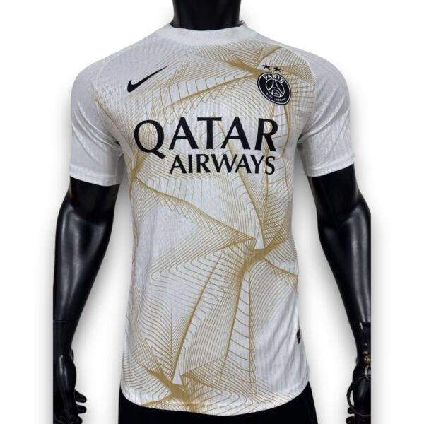 Camiseta Paris 2026-2027 Prepartido UCL Gold – Version Pro Player