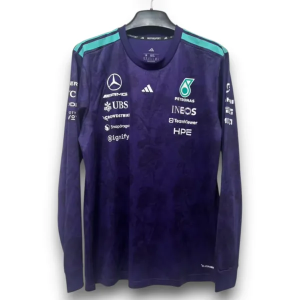 Camiseta Equipo Mercedes 2026-2027 Purple Manga Larga