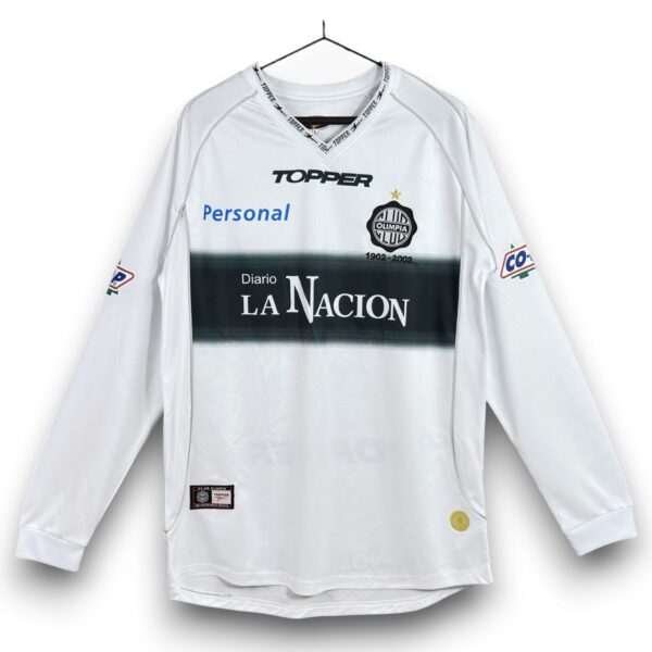 Camiseta Club Olimpia 2002 Local Manga Larga
